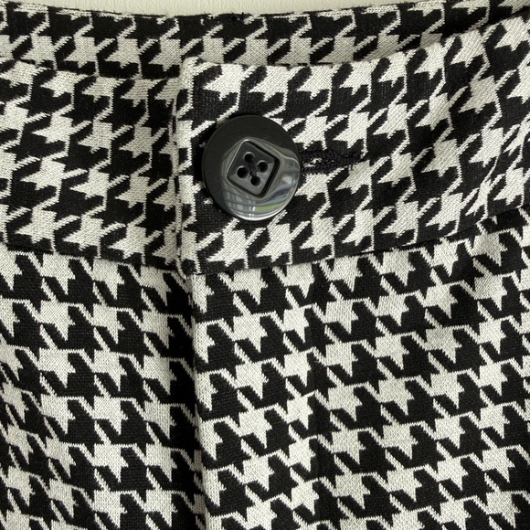 Cabi Houndstooth Wide Leg Pants Size 0 NWOT Chic High Rise Trouser - Picture 6 of 15